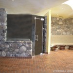 Originální kamenné dekorace v saunách a kolem saun